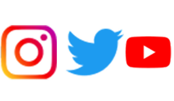 collage of social media icons